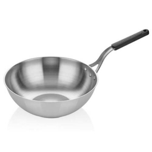 Fabrikasından kaliteli silikon saplı wok tava modelleri paslanmaz wok tava üreticileri toptan çelik wok tava satış listesi 26 santimlik tava fiyatlarıyla silikon saplı wok tava satıcısı 